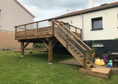 Création de terrasse bois en élévation Saulxures-lès-Nancy