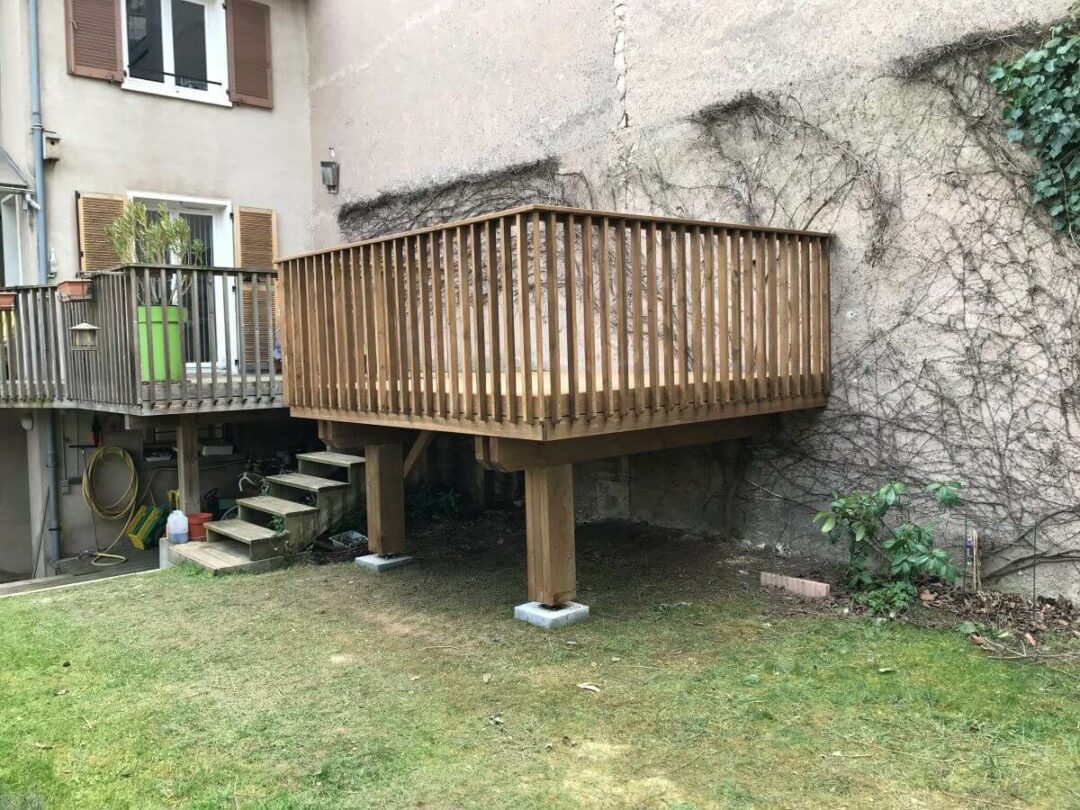 Extension de terrasse en bois à Nancy