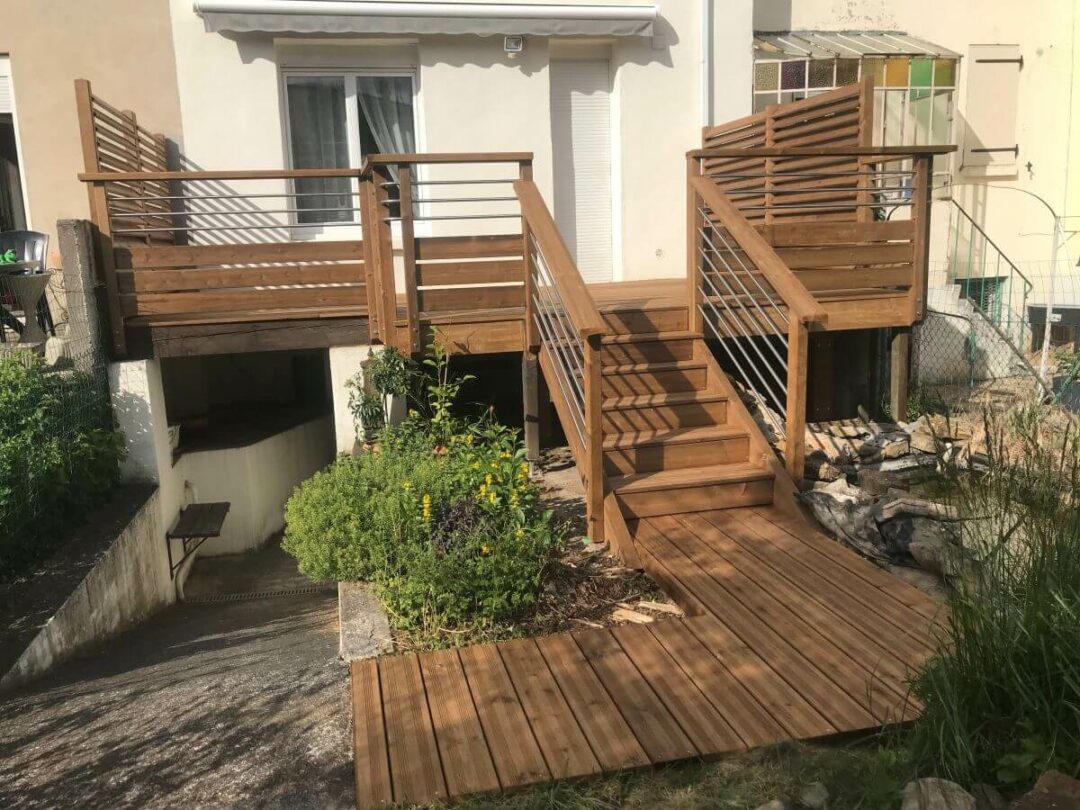 Remplacement de terrasse en bois à Jarville